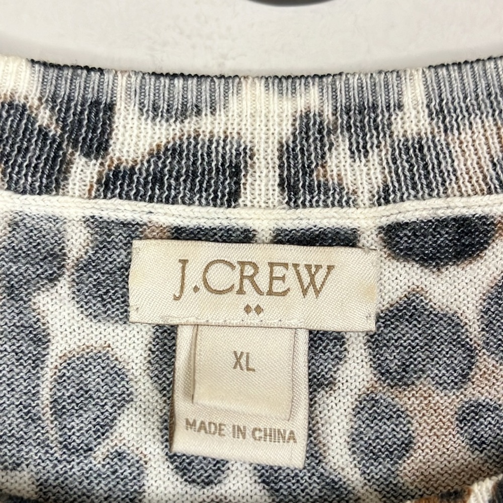 J Crew Factory leopard print lightweight sweater - Picture 6 of 10